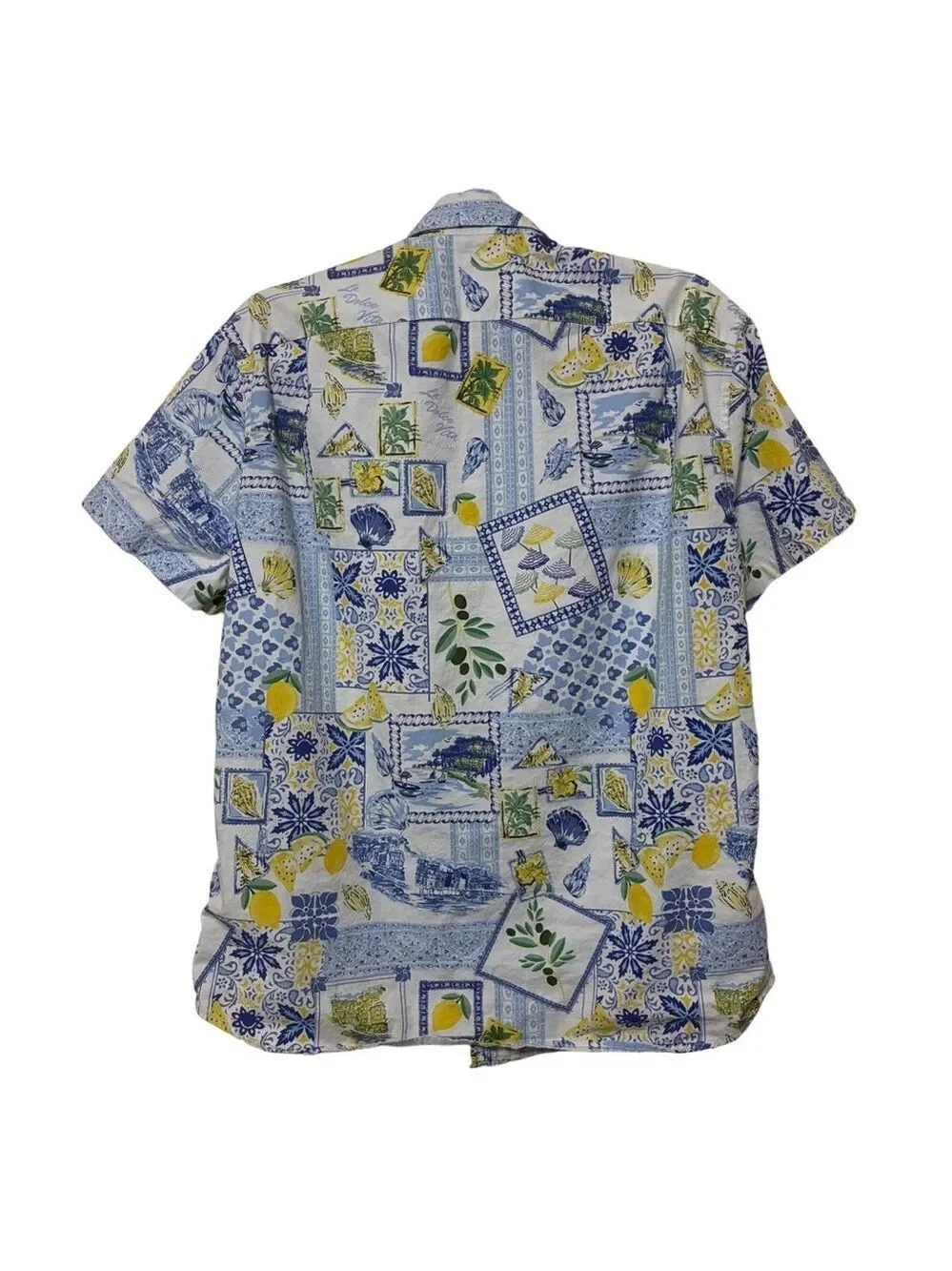 J.Crew Flex Washed Button Down Shirt Men’s L Geometric Short Sleeve Floral